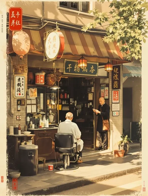 小城理发店 - 黄豆短剧网站 都市情感 黄豆短剧网站《小城理发店》封面 - 都市情感短剧
